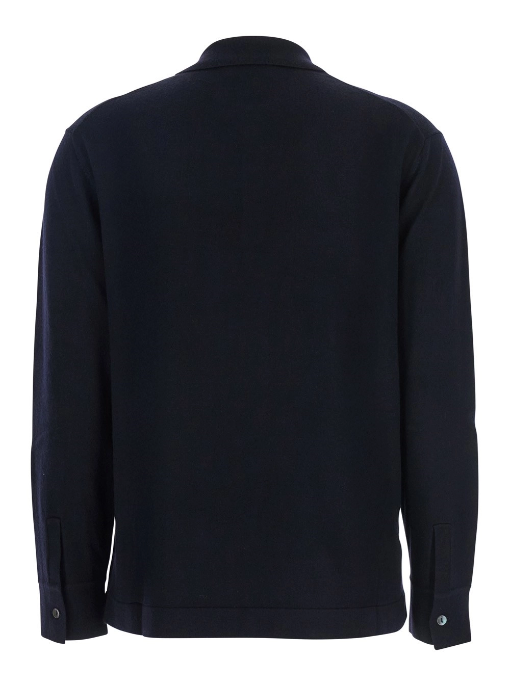 P.A.R.O.S.H. Polo con Colletto Classico e Maniche Lunghe  in Lana Blu Donna, view 2
