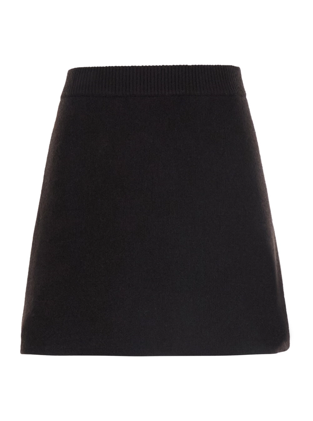 Lisa yang Gonna 'Clare' con vita a coste in cashmere nera donna