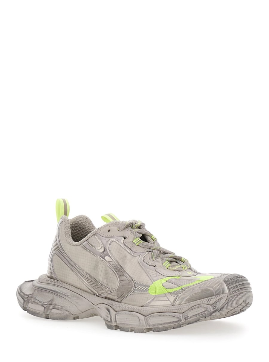 Balenciaga Sneaker Low Top '3XL' con Dettaglio Logo inTessuto Tecnico Beige Uomo, view 2
