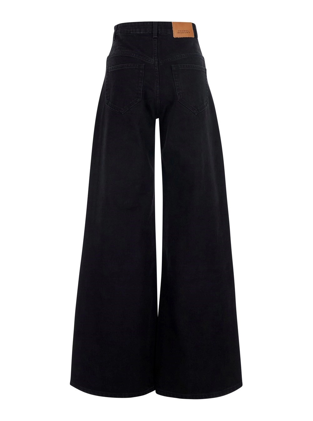 Isabel Marant Jeans 'Lemony' con Patch Logo sul Retro in Denim neri Donna, view 2