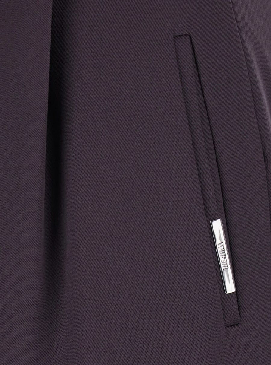 The Attico Pantaloni con Pences sul Fronte e Cintura con Fibbia sul Fronte in Lana Marroni Donna, view 3