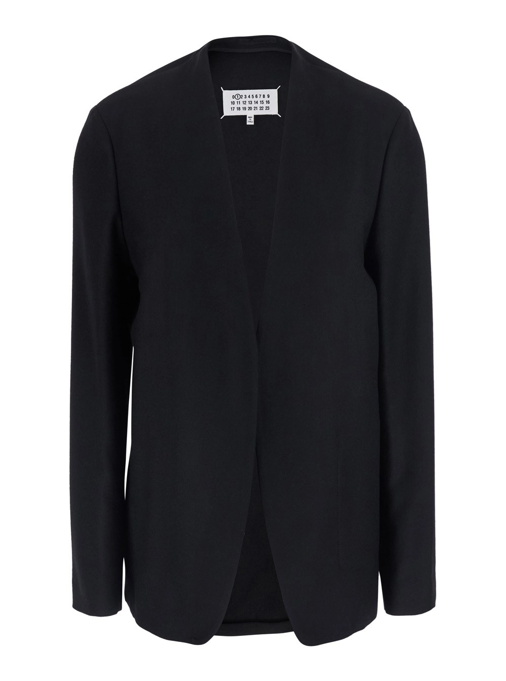 Maison Margiela Giacca con scollo a V e cuciture sul retro in lana vergine per donna