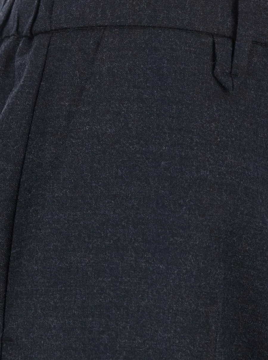 Tela Pantaloni 'Finn' con chiusura nascosta sul fronte in misto lana grigi donna, view 3