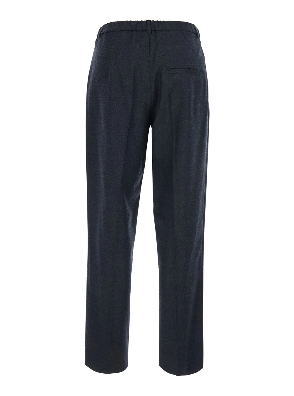 Tela Pantaloni 'Finn' con chiusura nascosta sul fronte in misto lana grigi donna, view 2