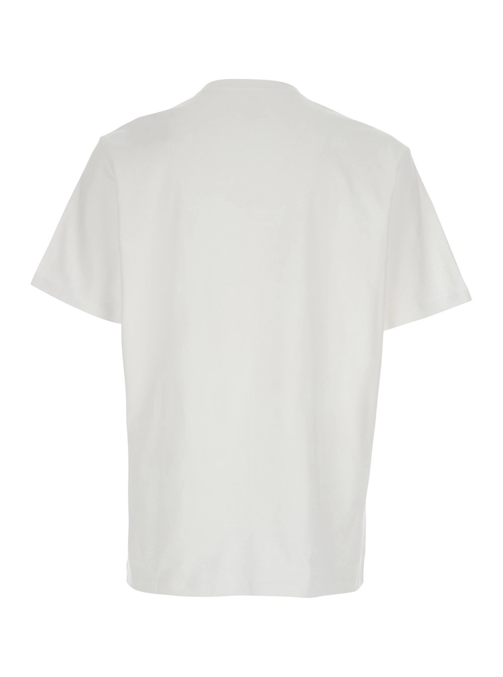 Calvin klein T-Shirt con Logo Lettering sul Fronte in Cotone Bianca  Uomo, view 2