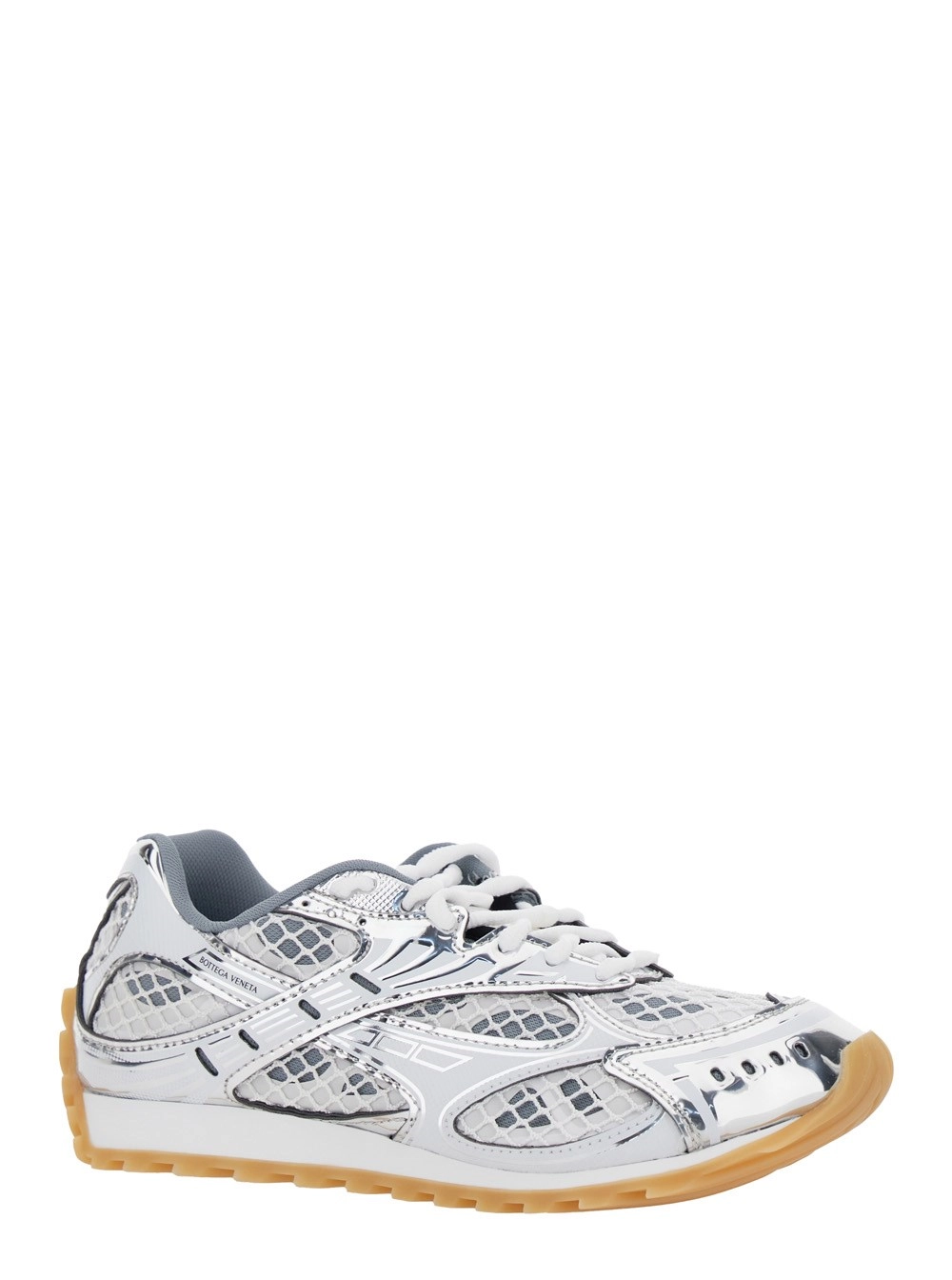 Bottega Veneta Sneaker 'Orbit' con Dettaglio Logo Lettering in Tessuto Tecnico bianche donna, view 2
