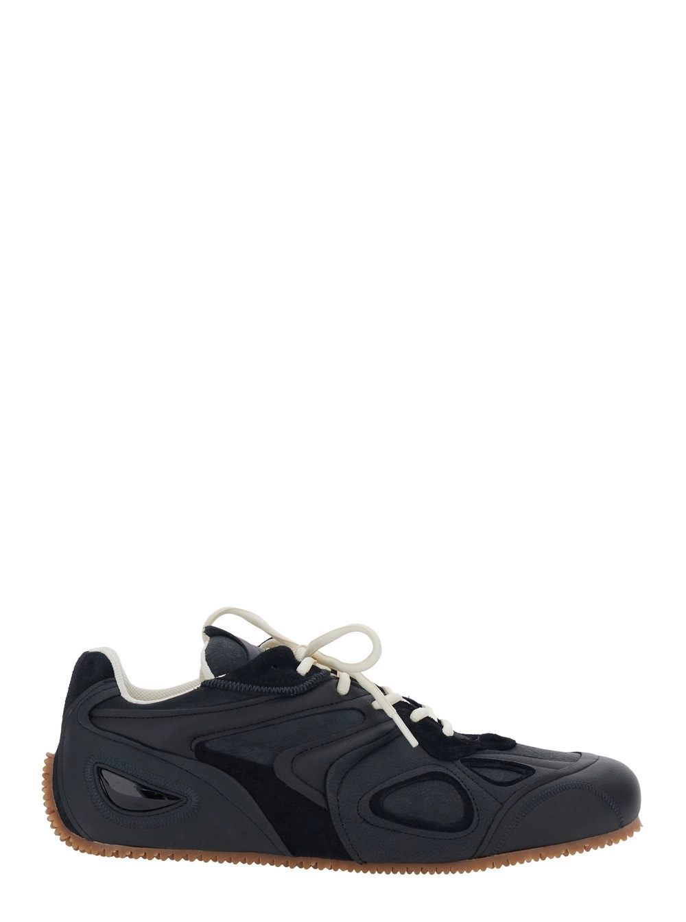 Axel arigato Sneaker 'Slow Runner' con Design a Inserti e Suola Scanalata in Pelle e Suede Nere Uomo