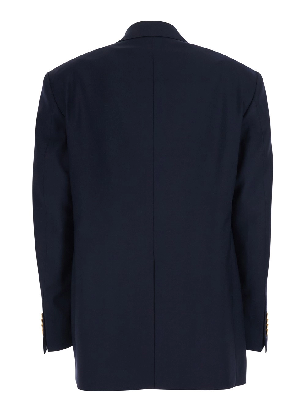 Tagliatore Giacca Doppiopetto 'Lorelei' con Revers Classici in Tessuto Blu Donna, view 2