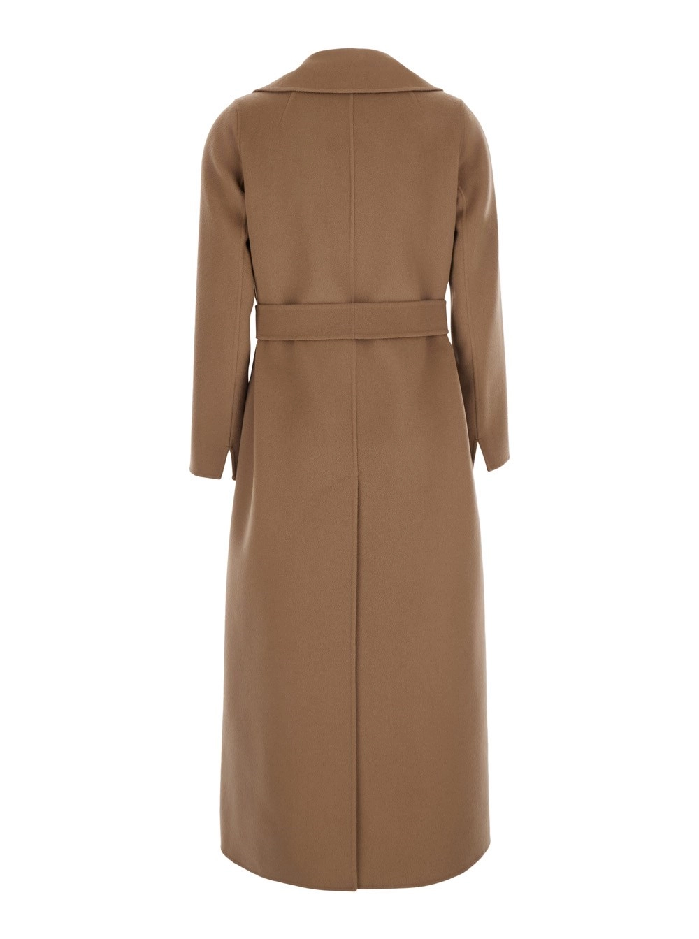 'S Max Mara Cappotto 'POLDO' con revers classici ampi e cintura in vita in Lana Beige Donna, view 2