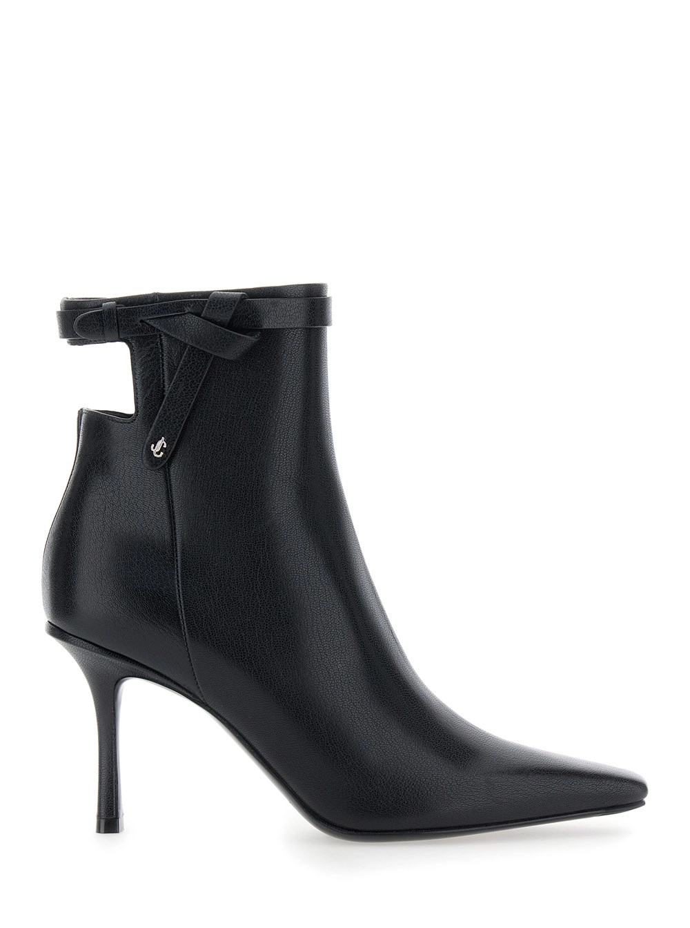 Jimmy Choo Stivaletti 'Camie' con Dettagli con Nodo in Pelle Neri Donna