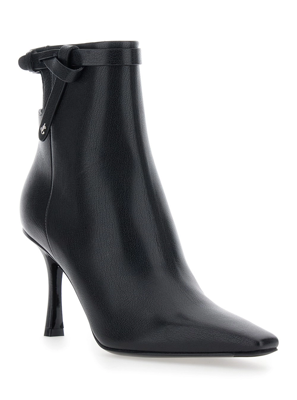 Jimmy Choo Stivaletti 'Camie' con Dettagli con Nodo in Pelle Neri Donna, view 2