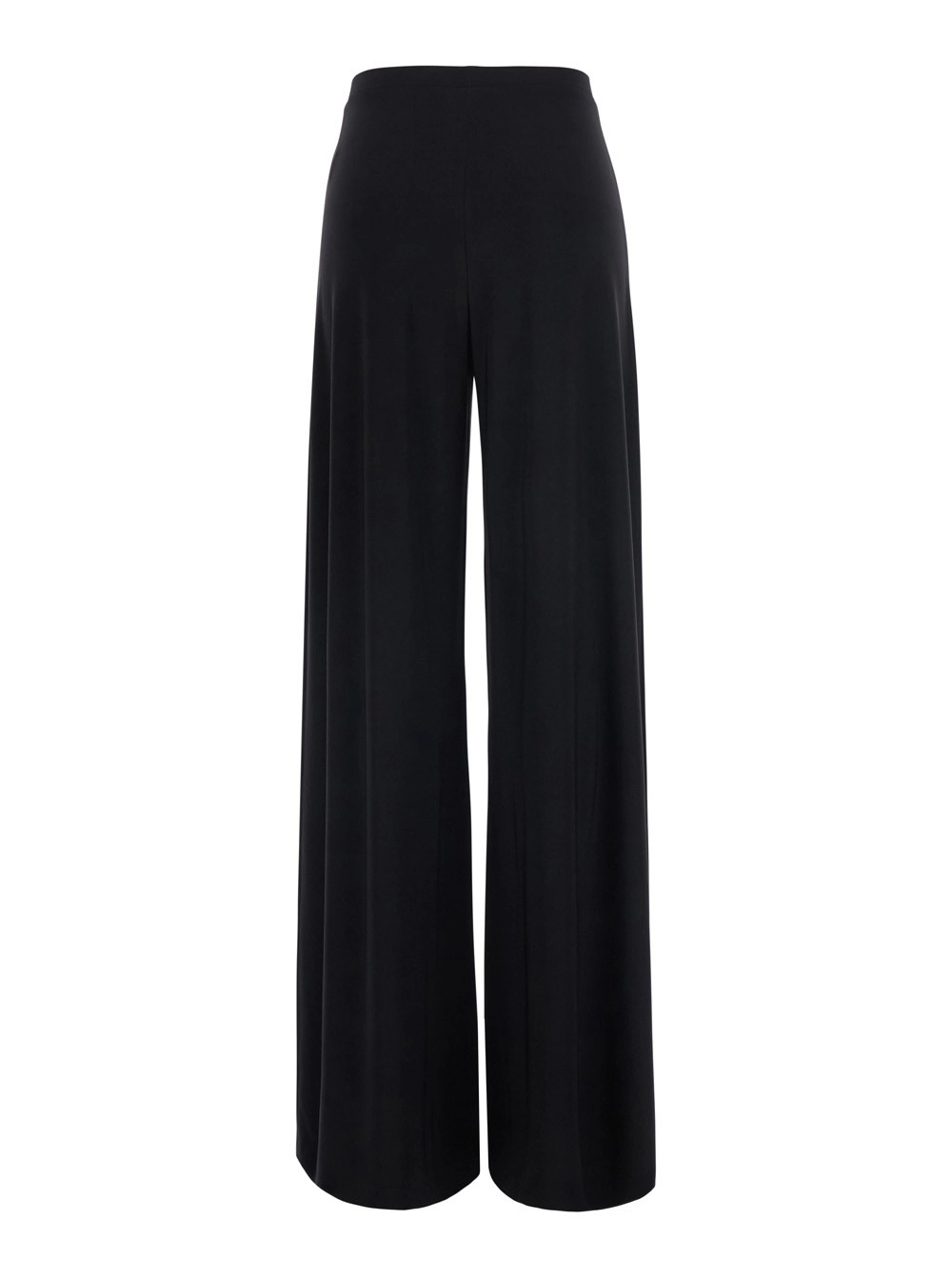 Norma kamali Pantaloni 'BIAS' con vita elasticizzata in tessuto tecnico Neri donna, view 2