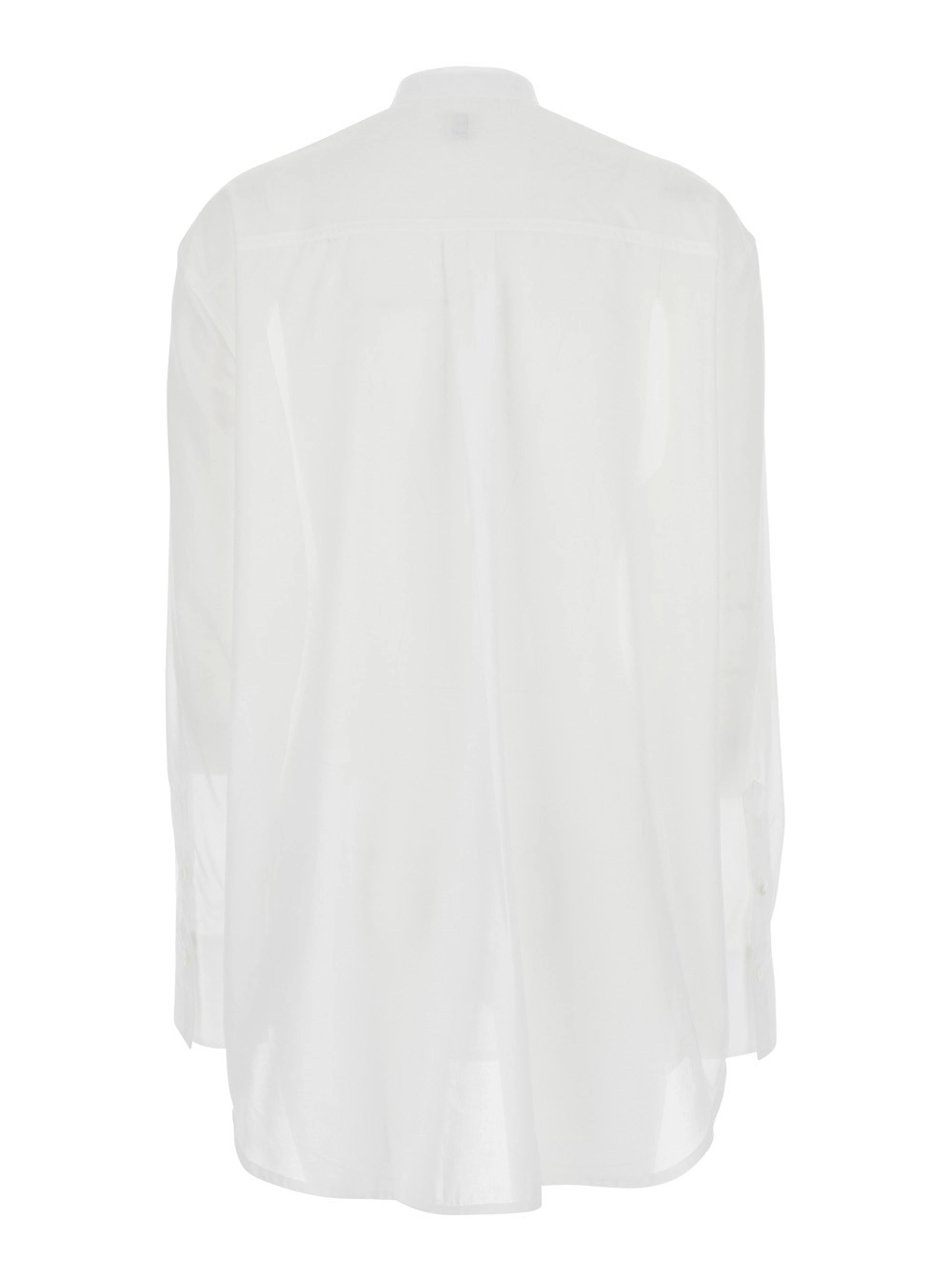 Toteme Camicia con Colletto Rialzato in Cotone Bianca Donna, view 2