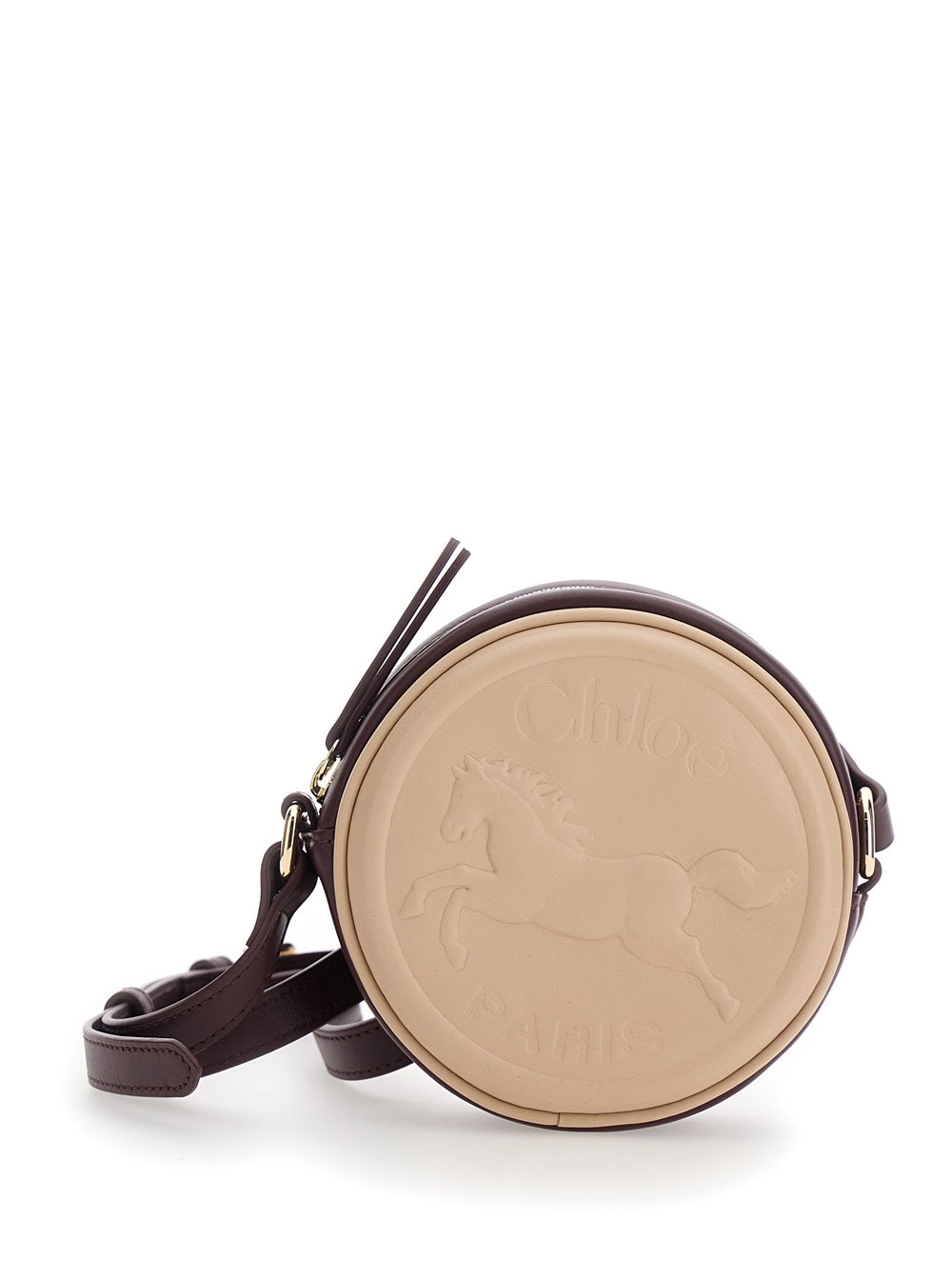 Chloé kids Borsa a tracolla con dettagli in cotone e colore beige per bambina