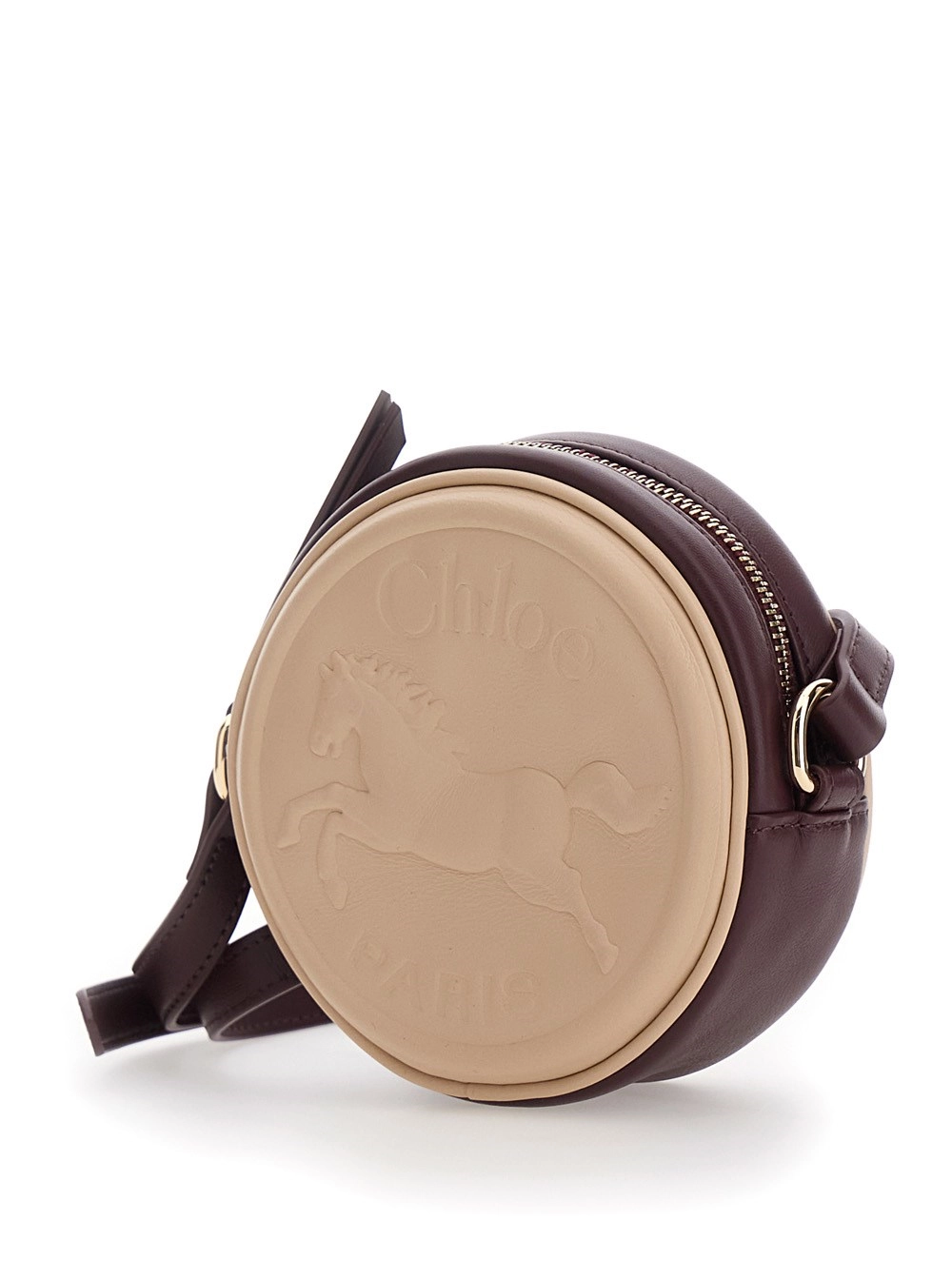 Chloé kids Borsa a tracolla con dettagli in cotone e colore beige per bambina, view 2