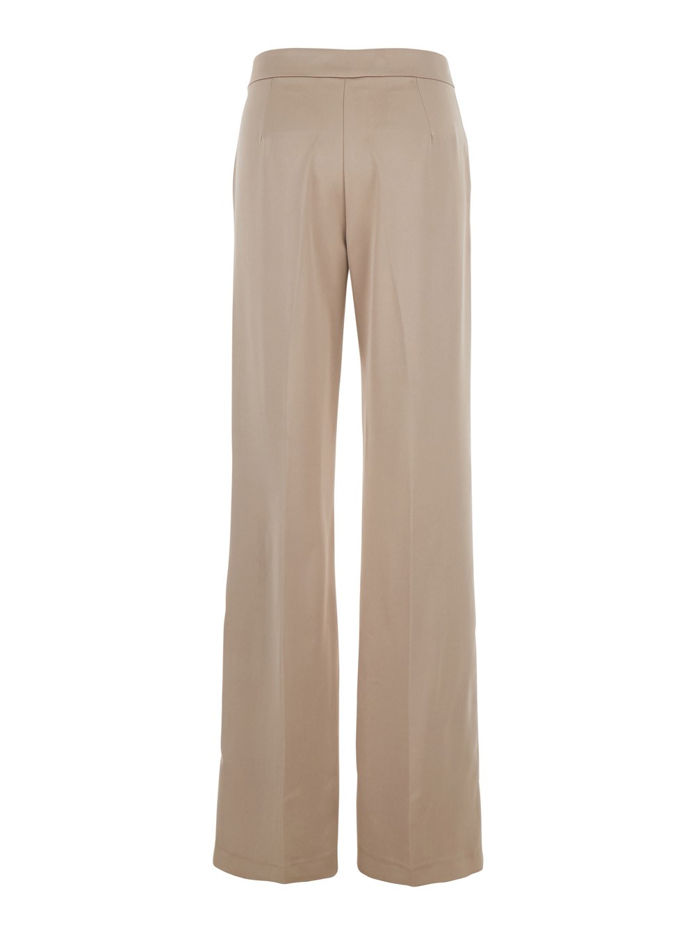 The andamane Pantalone 'Gigi' con Pences sul Fronte in Tessuto Tecnico Beige Donna, view 2