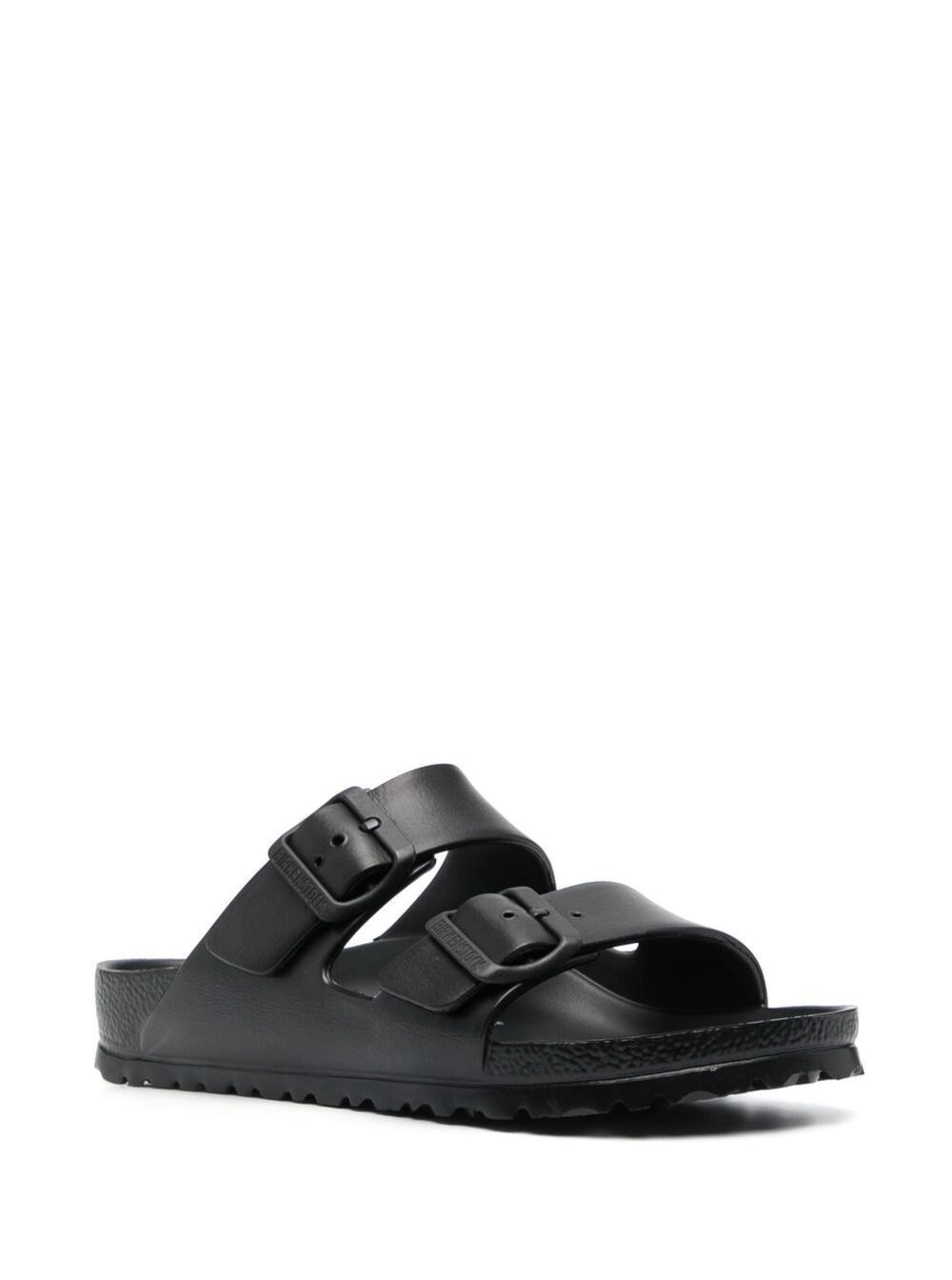 Birkenstock Sandali 'Arizona' con Design Infradito e Chiusura con Fibbie in Gomma Neri Donna, view 2