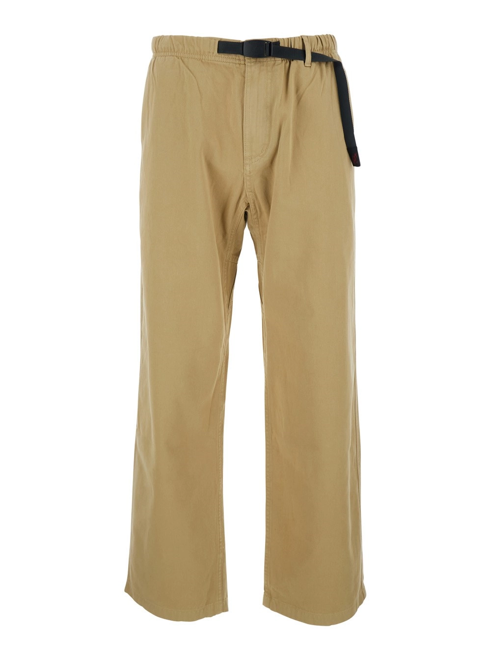 Gramicci Pantaloni con vista elasticizzata e cintura in cotone beige uomo
