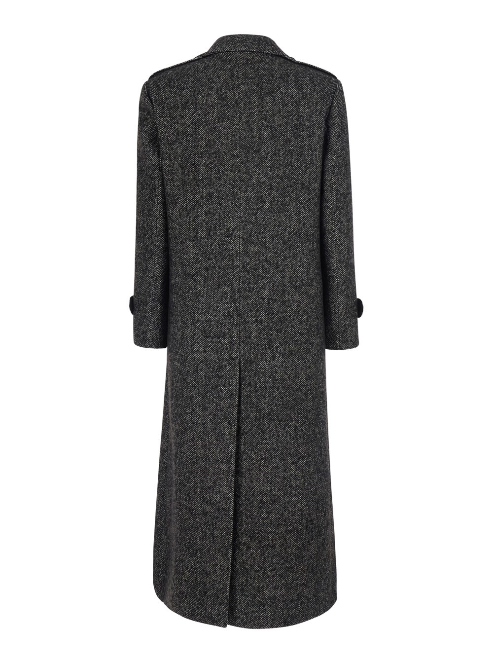 Leplain Cappotto oversize con chiusura doppiopetto in tessuto nero donna, view 2