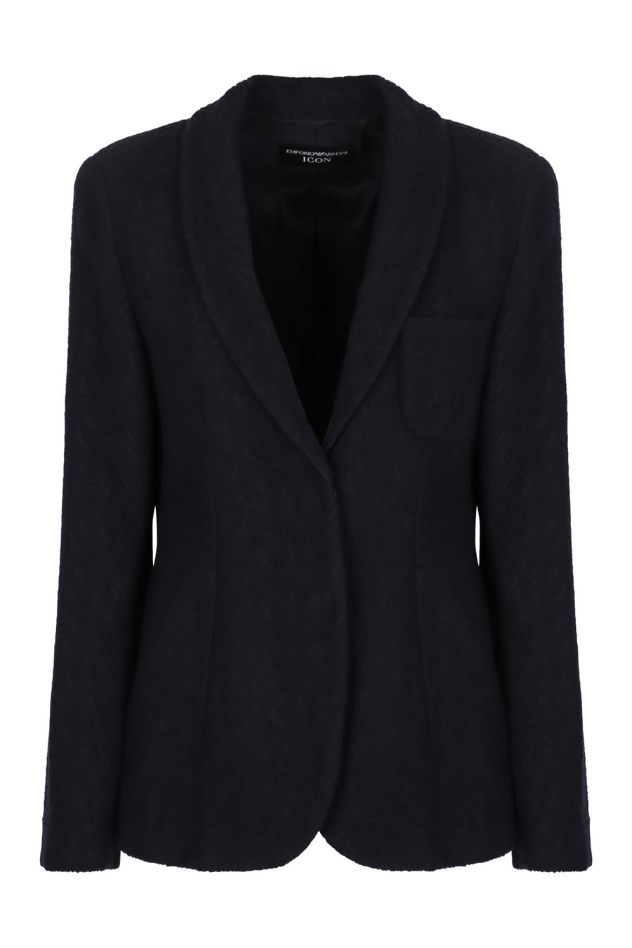 Emporio Armani Blazer monopetto con motivo chevron