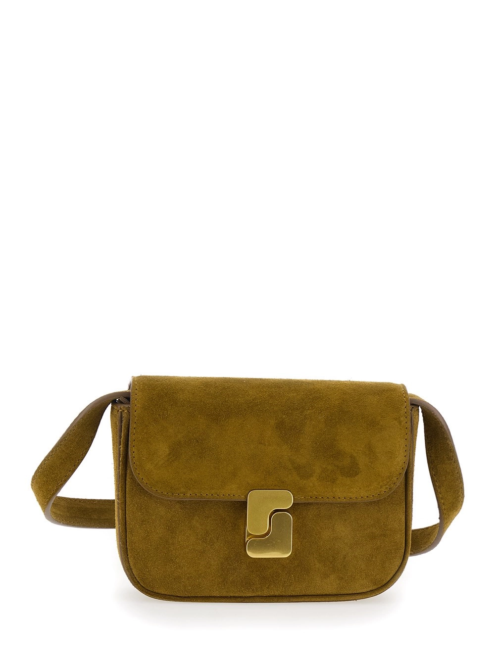 Soeur Borsa a Tracolla "BELL" con Dettagli in Cotone Marrone Donna