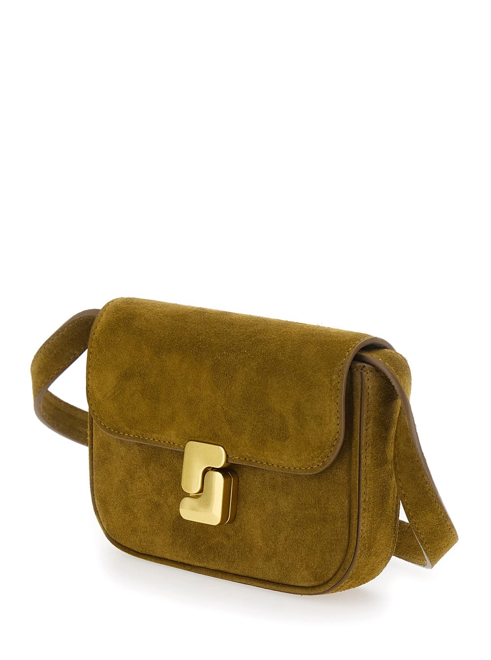 Soeur Borsa a Tracolla "BELL" con Dettagli in Cotone Marrone Donna, view 2