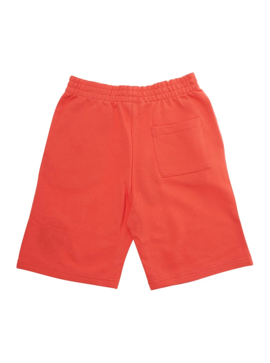 Kenzo kids Bermuda con Vita Elasticizzata e Logo sul Fronte in Cotone Rossi Bambino, view 2