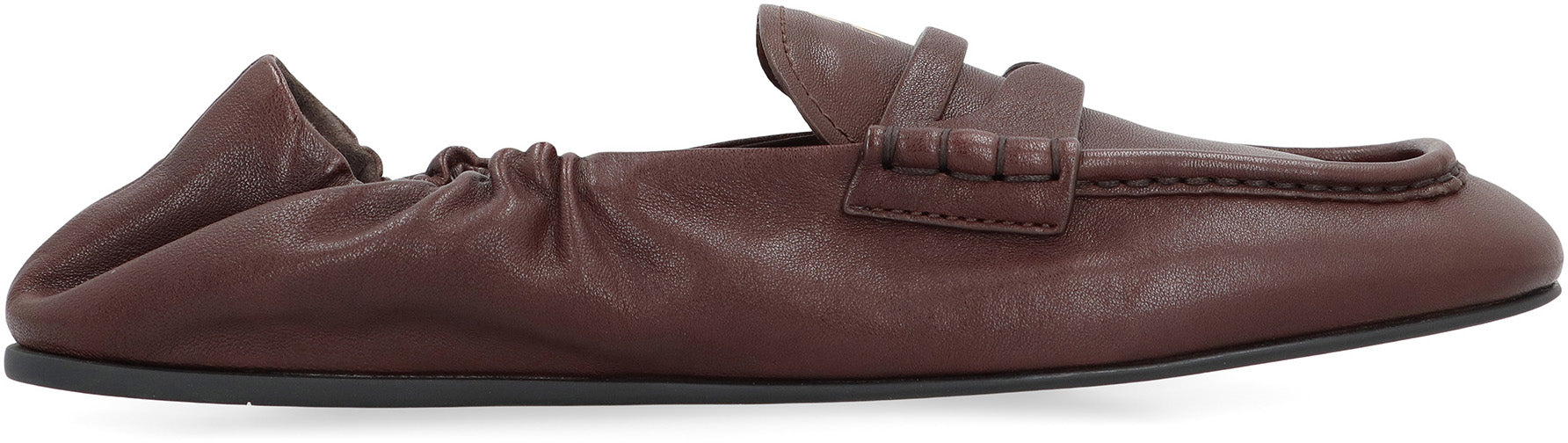Miu Miu Mocassini Ruches in pelle