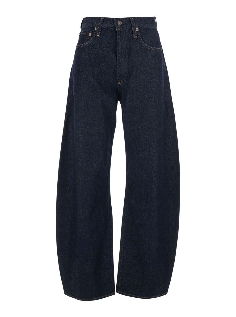 Agolde Jeans 'LUNA' con design a cinque tasche in denim blu donna