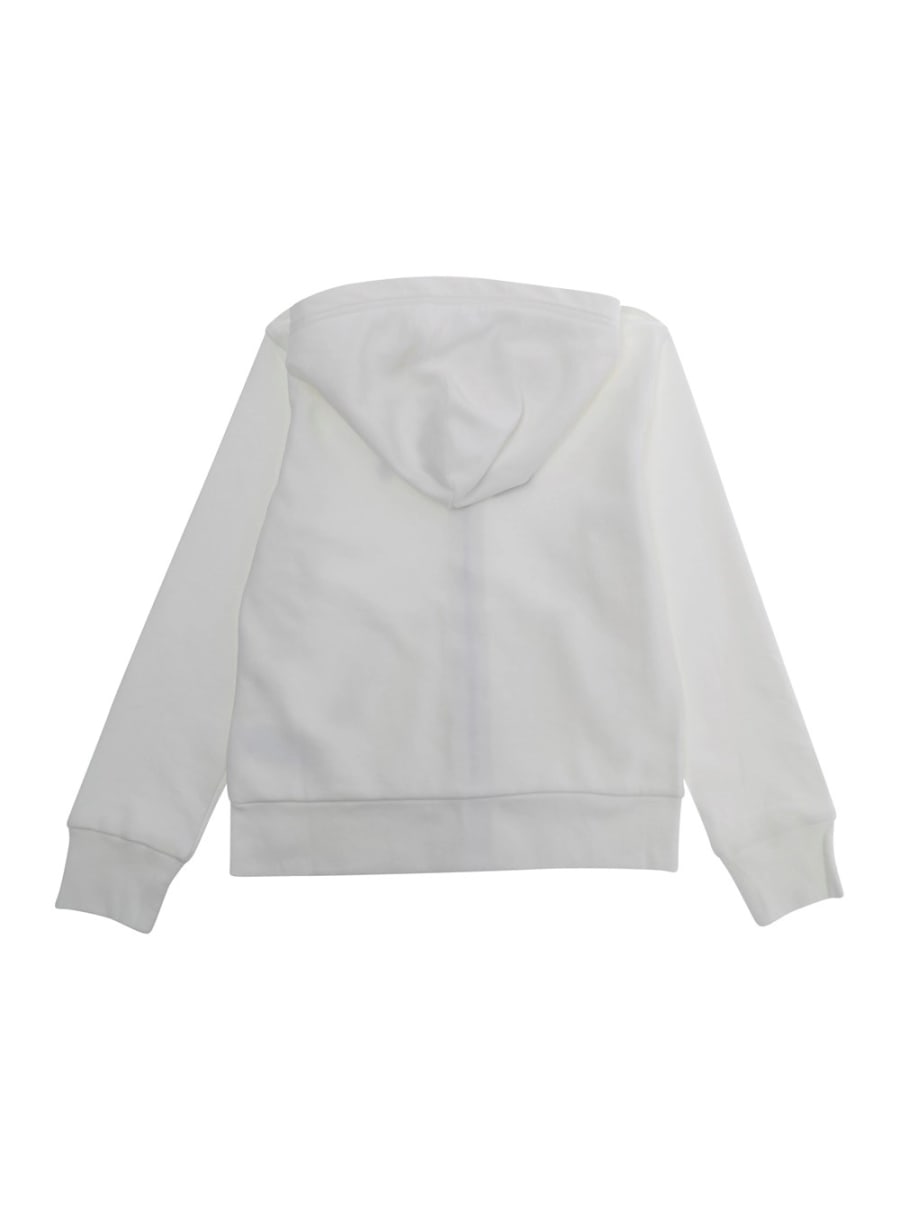 Polo ralph lauren kids Felpa bianca 'LS FZ HOOD-KNIT SHIRTS-SWEATSHIRT' con cappuccio e zip frontale - Cotone - Unisex, view 2