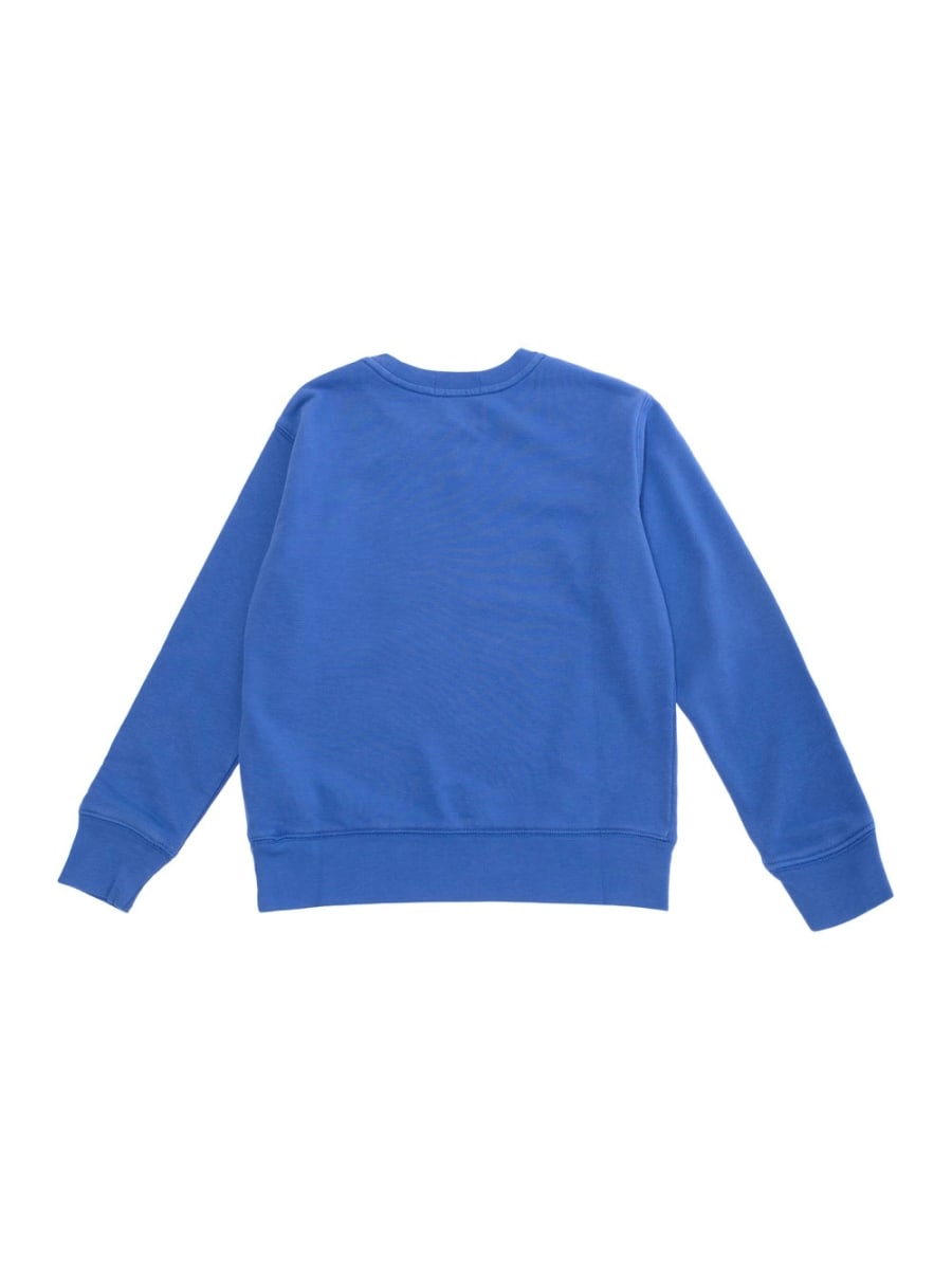 Polo ralph lauren kids Felpa Girocollo con Ricamo Cavallino sul Fronte in Misto Cotone Blu Bambino, view 2