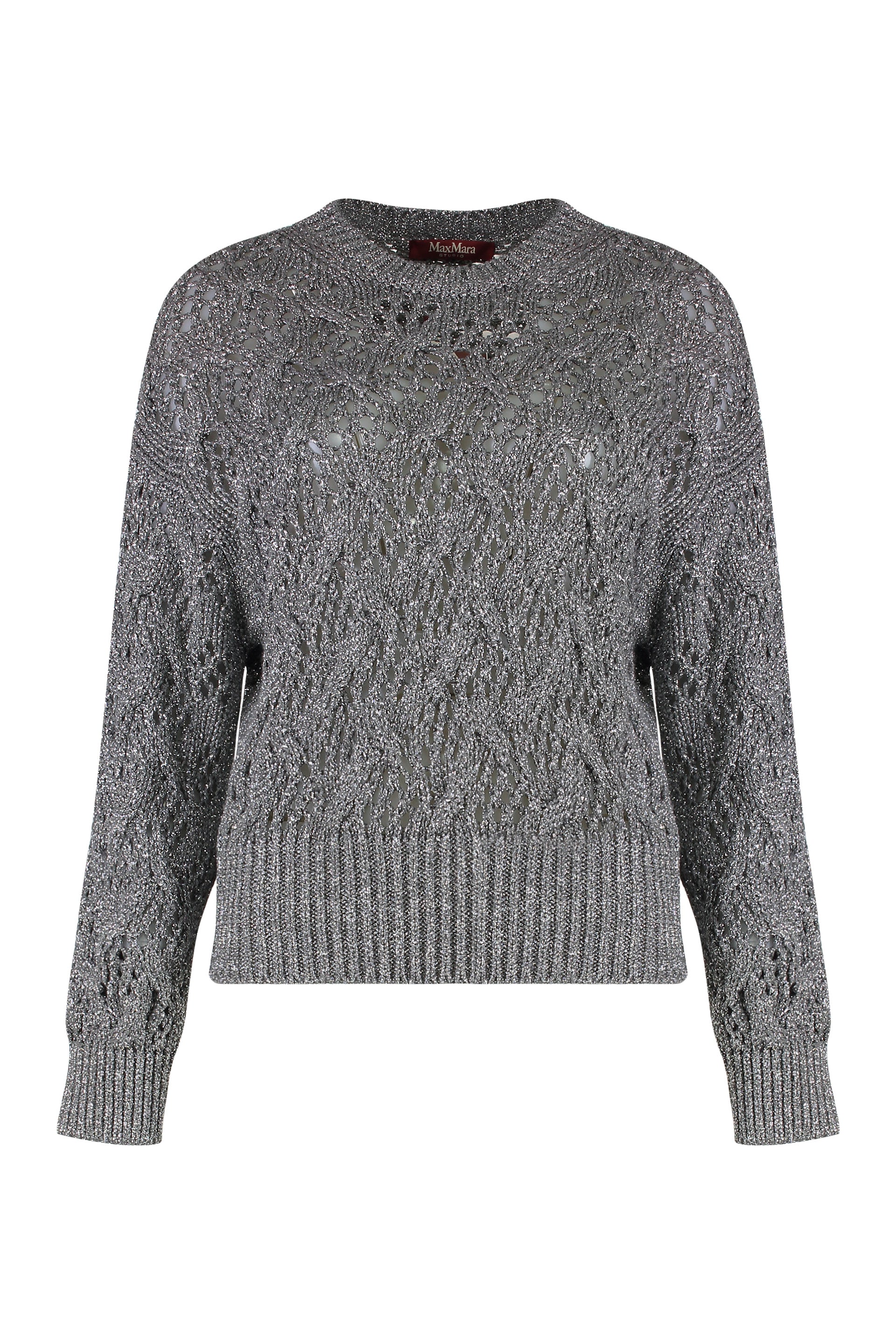 Max Mara Studio Pullover Pilade in maglia lurex
