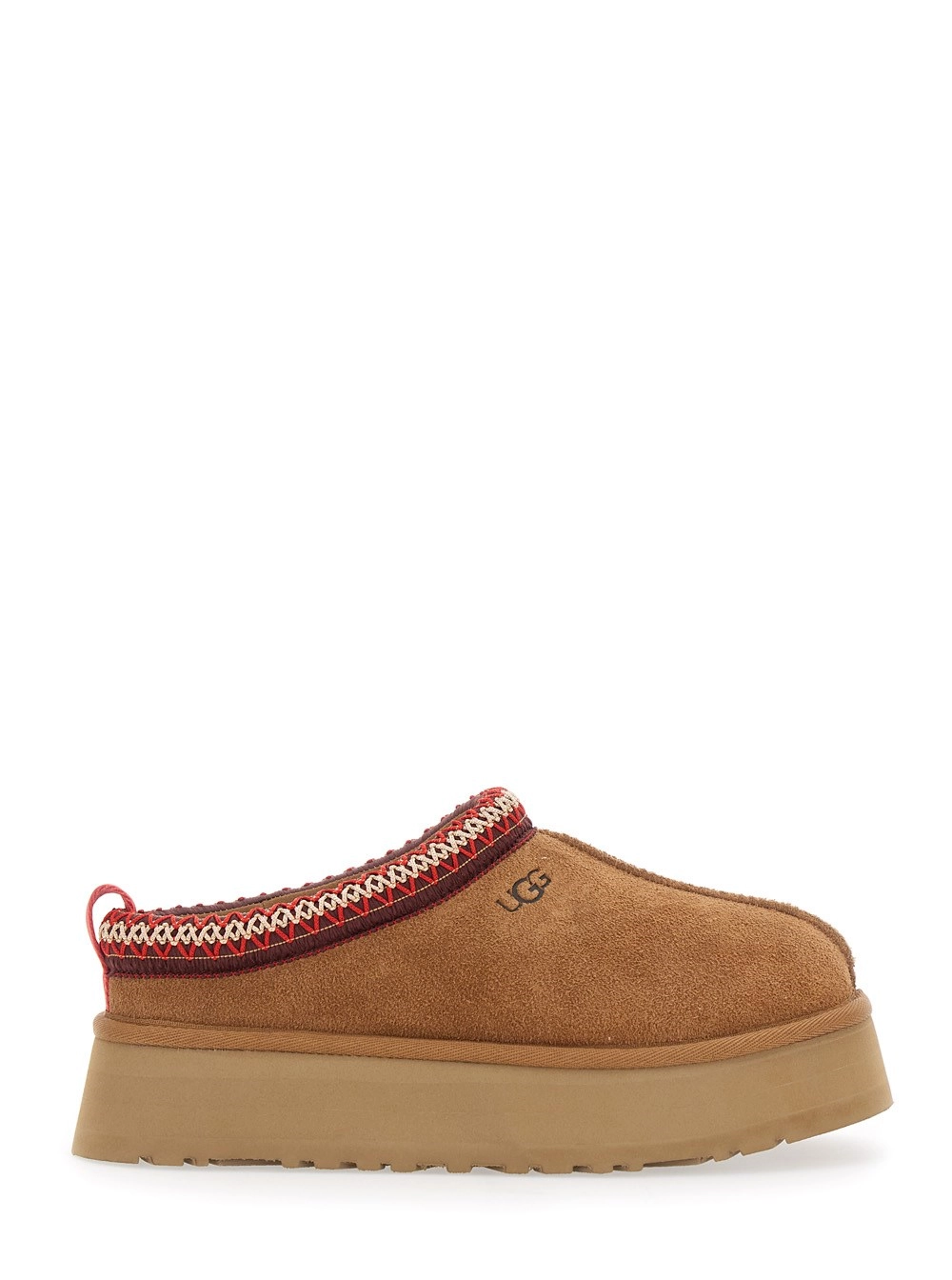 UGG Mules 'Tasman' con Orlo a Treccia in Camoscio Marroni Donna