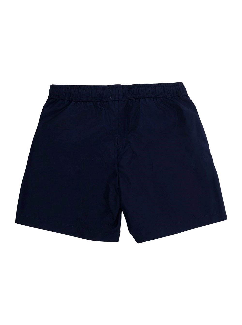 Moschino kids Costume da Bagno con vita elasticizzata e logo sul fronte in tessuto tecnico blu bambino, view 2