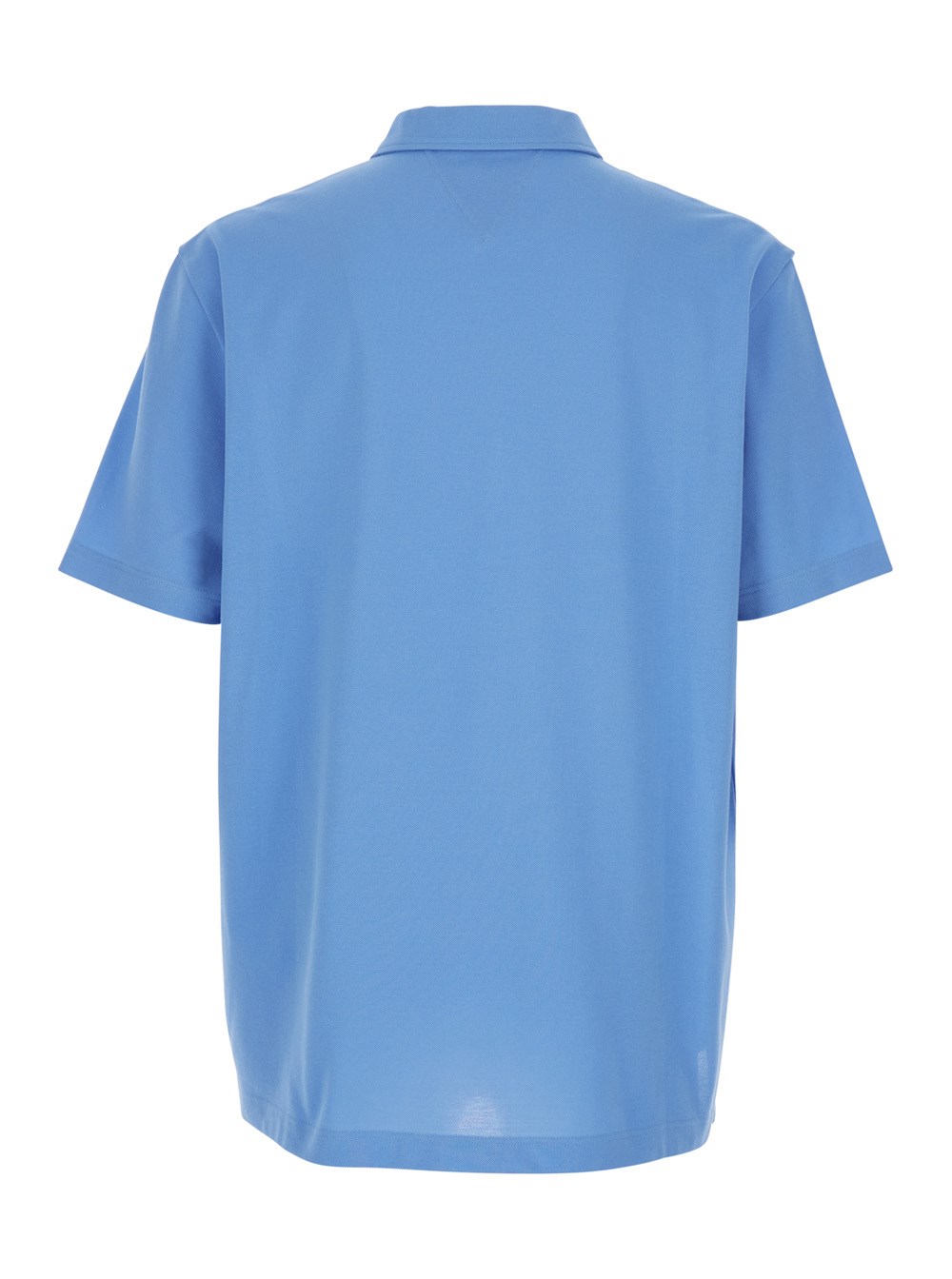 Bottega Veneta Polo con Colletto Classico e Dettaglio Ricamo Logo sul Fronte in Cotone Blu Uomo, view 2