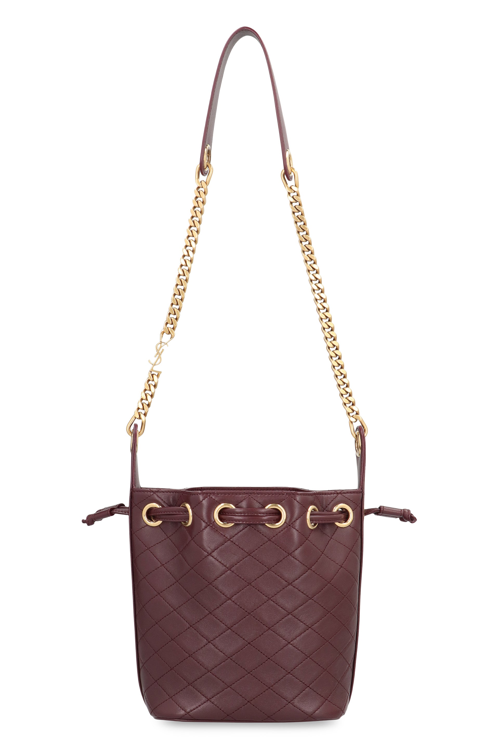 Saint Laurent Borsa a secchiello Cassandre in pelle