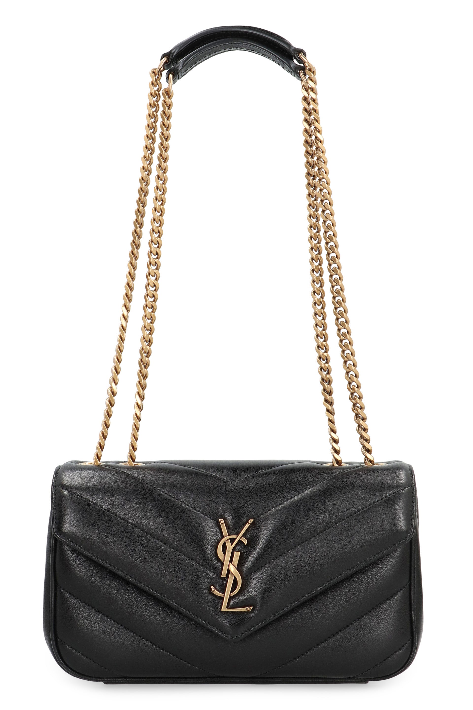 Saint Laurent Borsa a tracolla Loulou Small in pelle