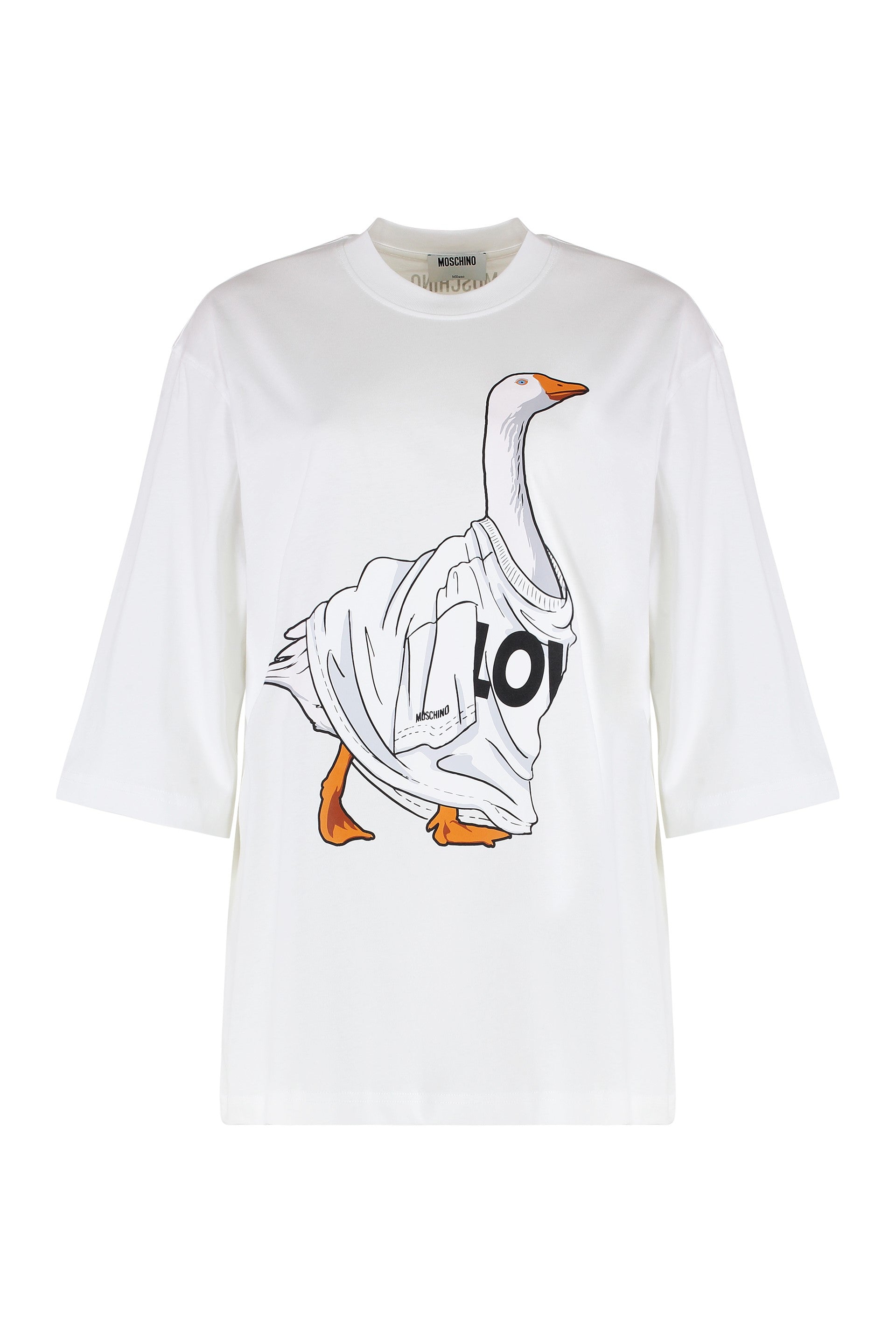 Moschino T-shirt girocollo in cotone