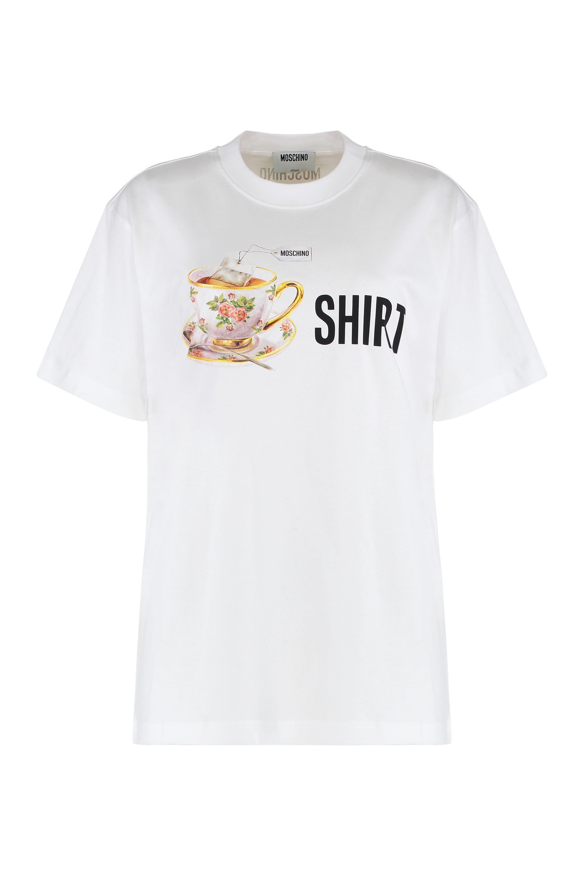 Moschino T-shirt girocollo in cotone