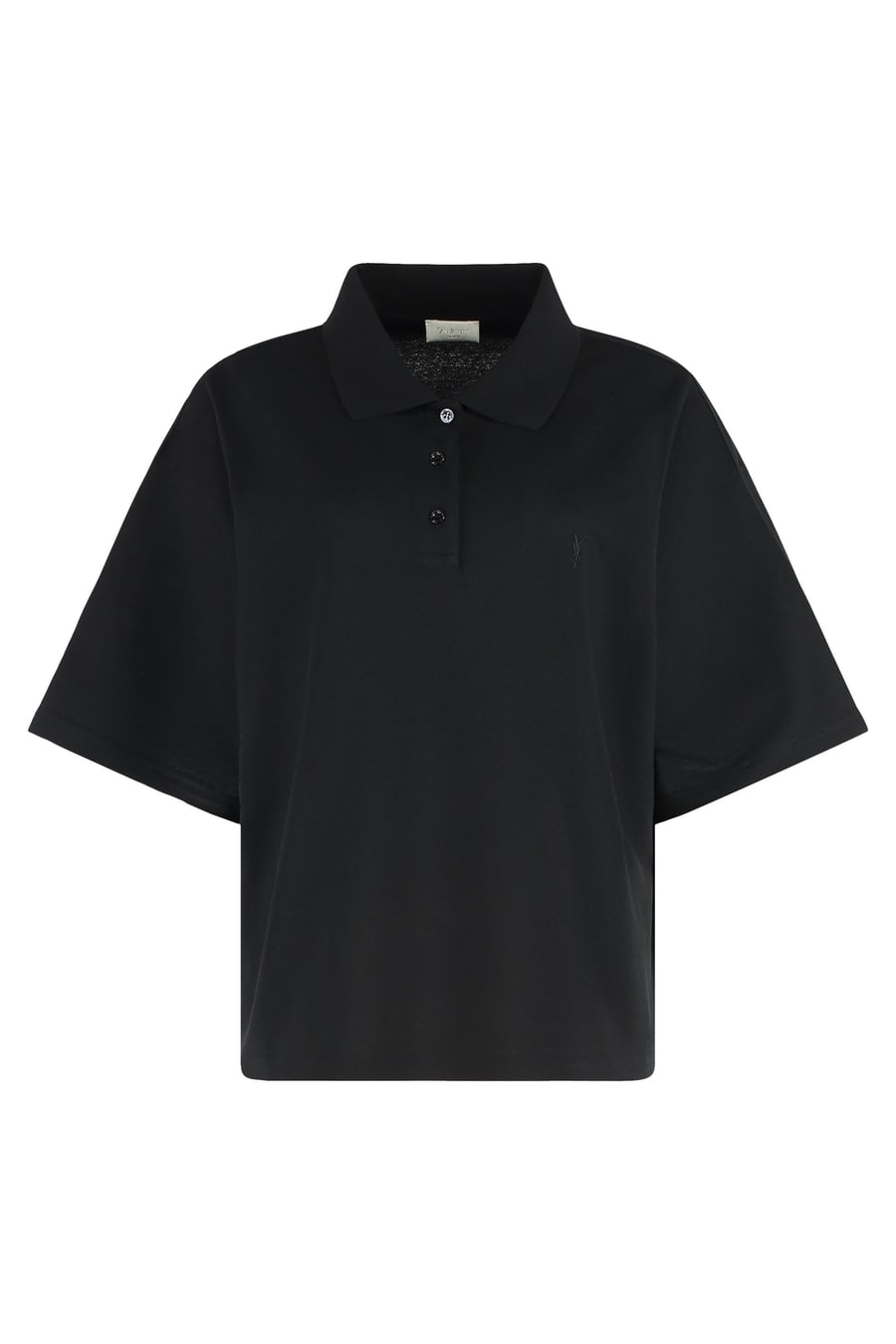 Saint Laurent Polo in piquet di misto cotone