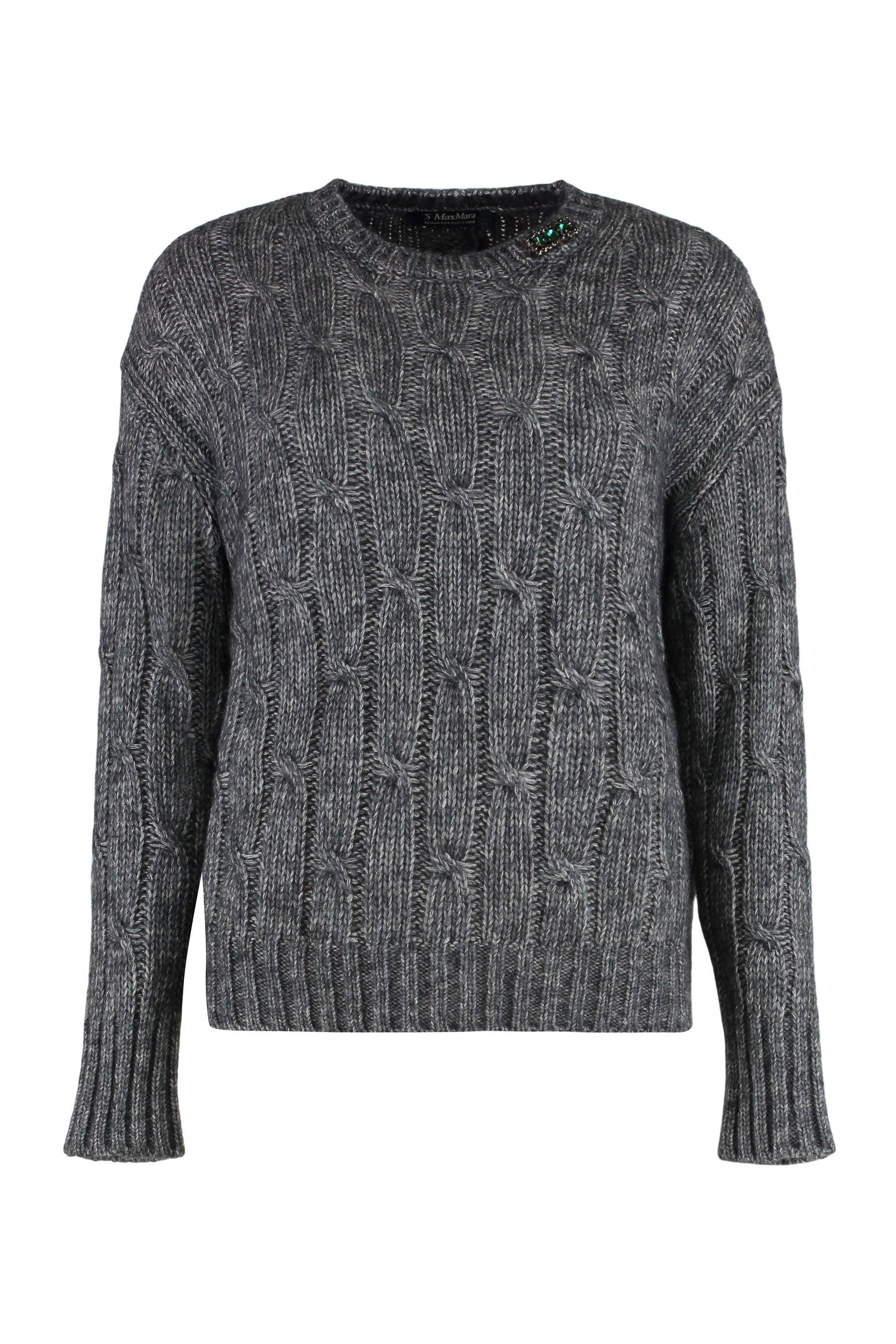 'S Max Mara Maglione girocollo Cabaret in misto cotone