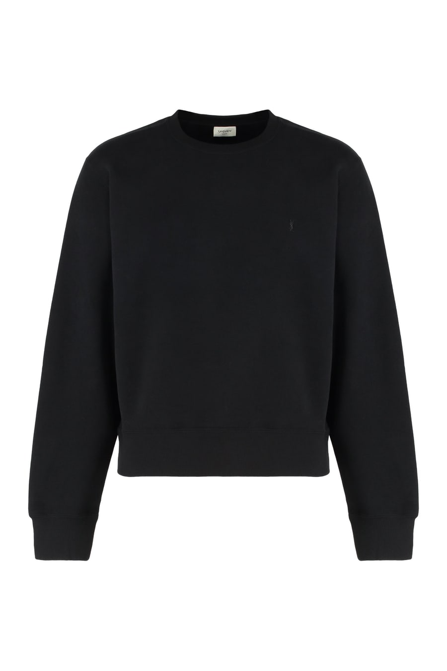 Saint Laurent Felpa girocollo Cassandre in cotone