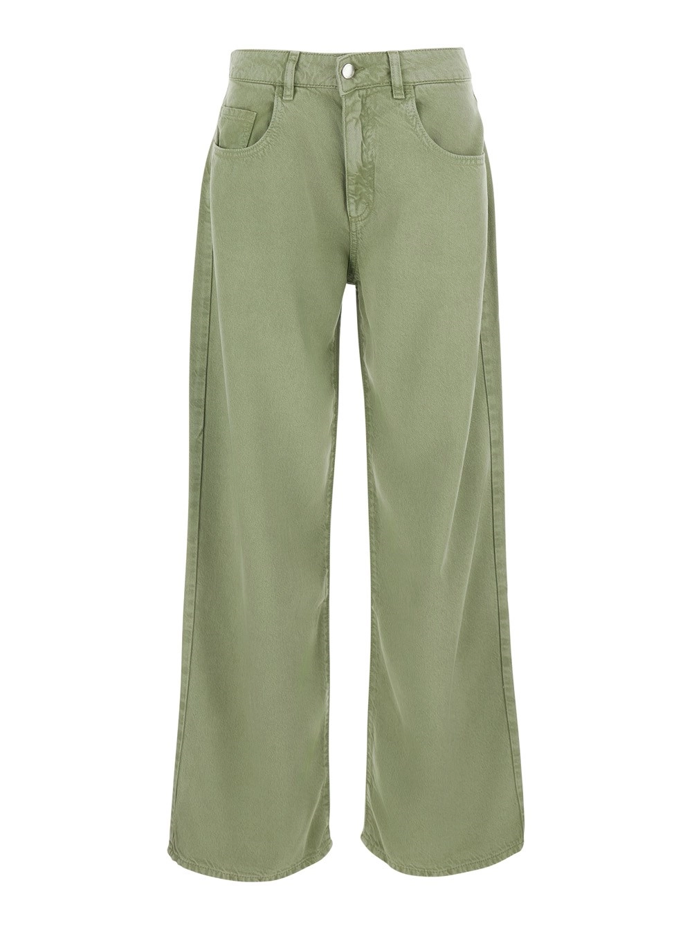 Icon denim Jeans 'BEAPT2036CAC' con cinque tasche e finitura bleach in denim bianco Donna