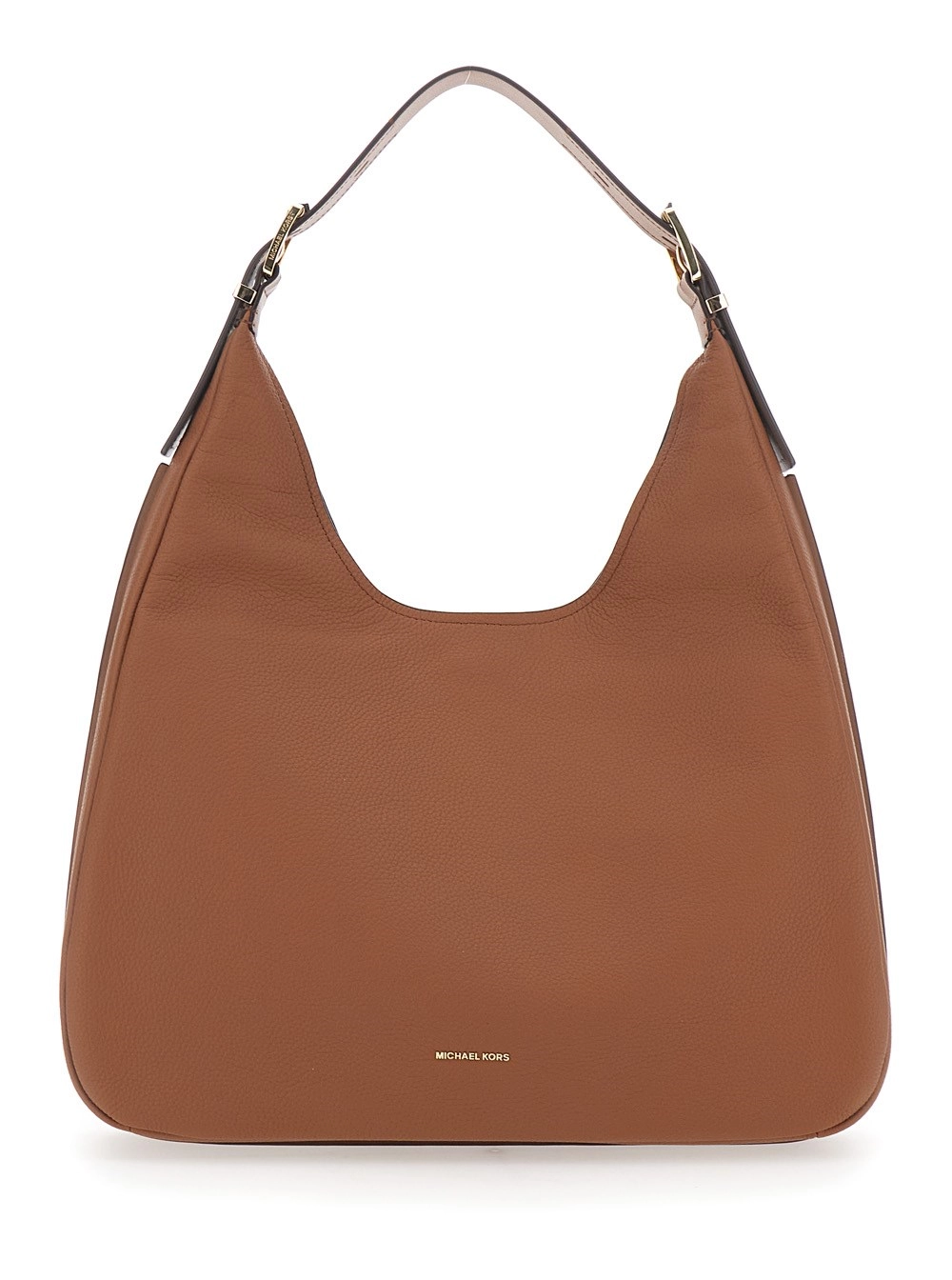 Michael michael kors Borsa a spalla 'Nolita Grande' con Logo Lettering sul Fronte in Pelle Marrone Donna