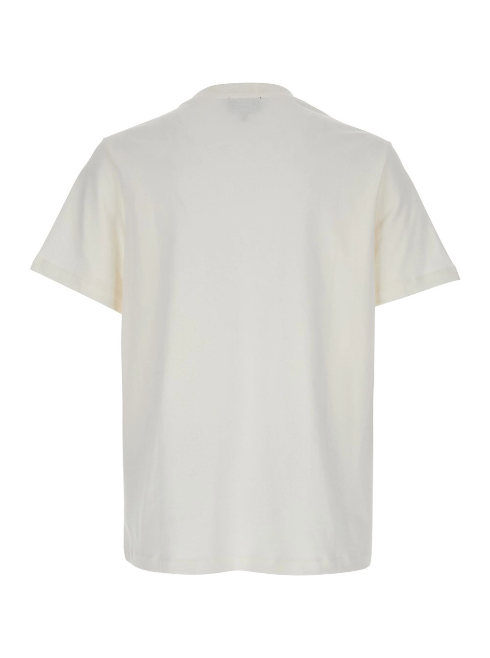A.P.C. T-shirt girocollo bianca con logo ricamato sul davanti in cotone Donna, view 2