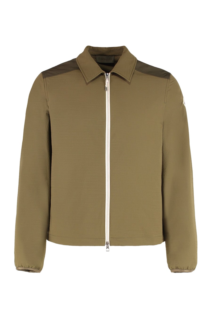 Moncler Camicia in Seersucker Imbottito con Zip