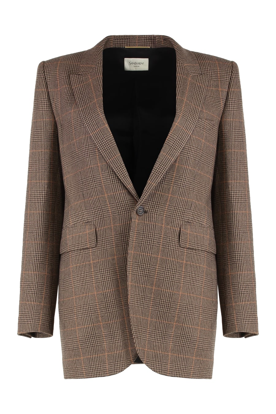 Saint Laurent Giacca in lana Principe di Galles