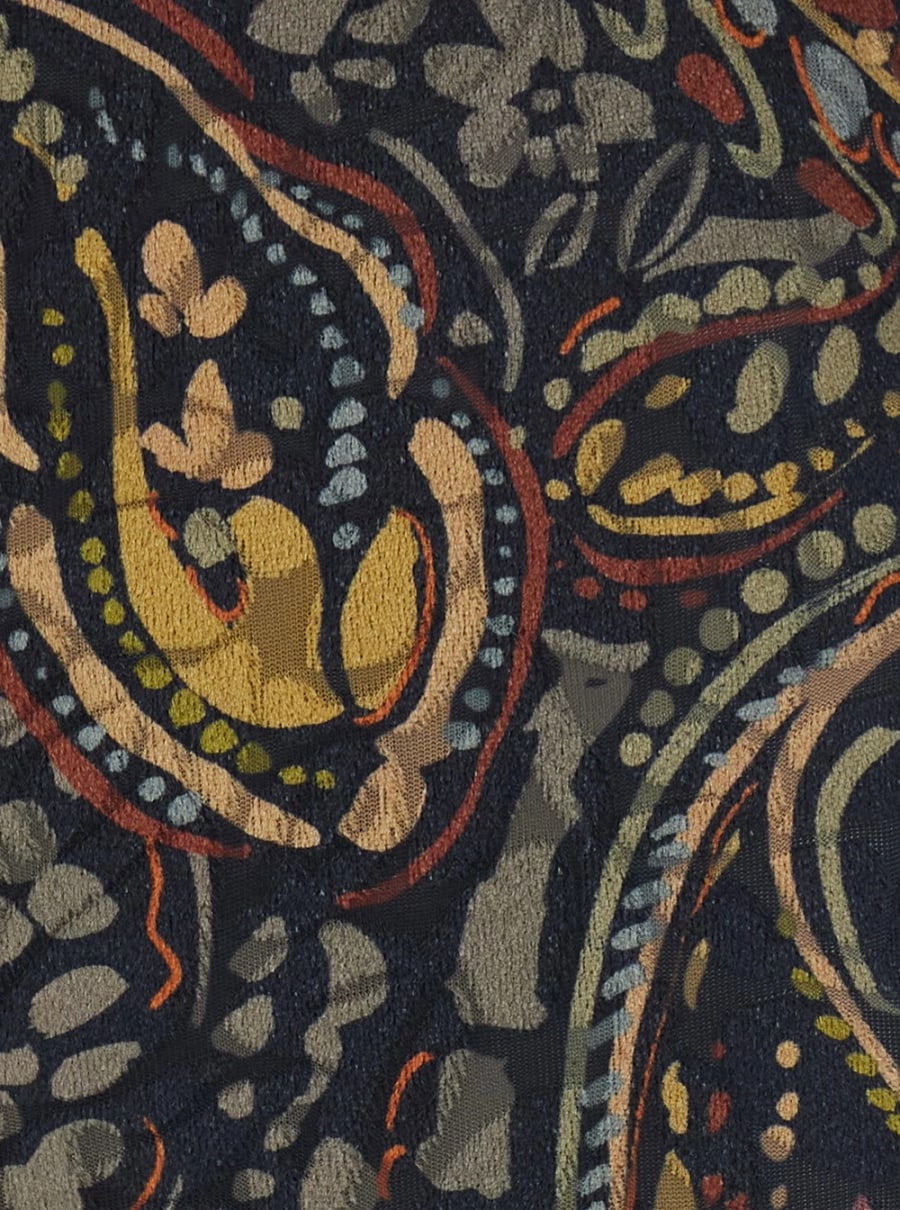 Etro Pantaloni con gamba svasata e stampa all-over in tessuto tecnico multicolor donna, view 3