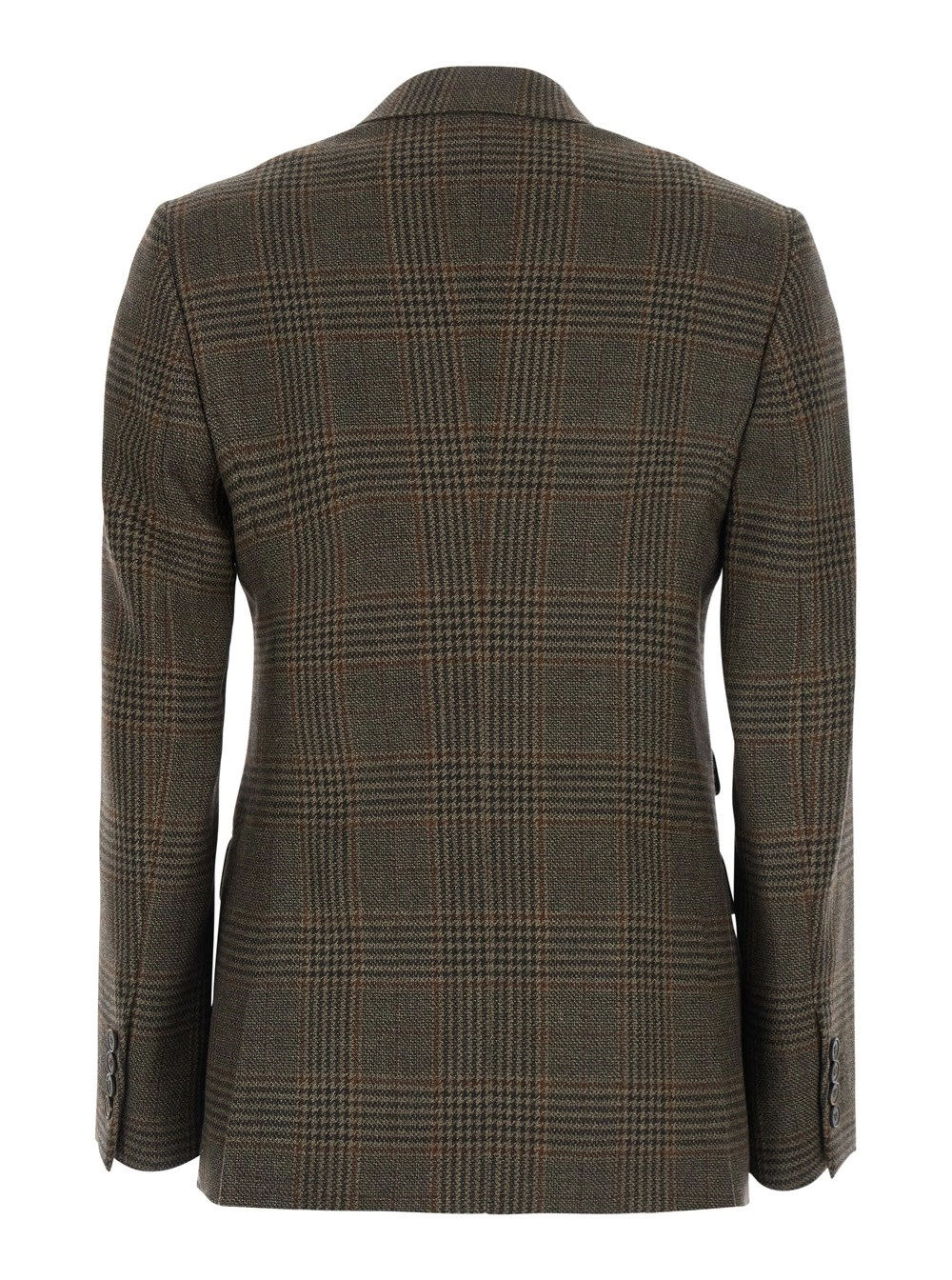 Max Mara Giacca doppiopetto 'DESERTO' con revers a lancia e motivo a righe in lana marrone scuro donna, view 2