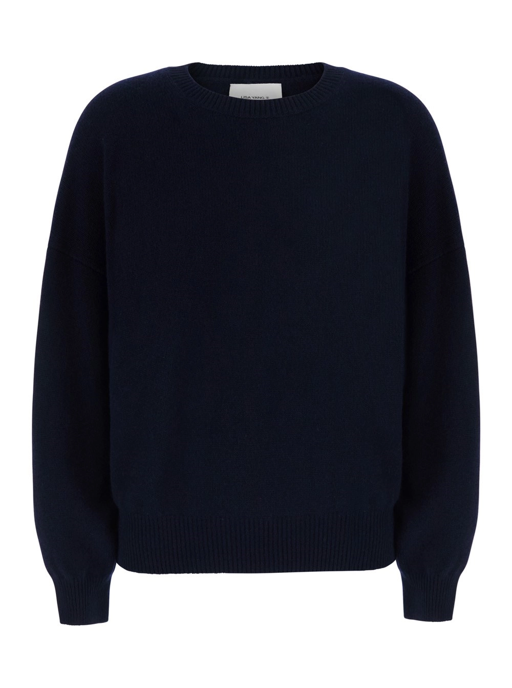 Lisa yang Maglione 'Veira' con spalle scese e rifiniture a coste in cashmere blu donna